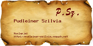 Pudleiner Szilvia névjegykártya